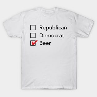 Republican Democrat Beer T-Shirt